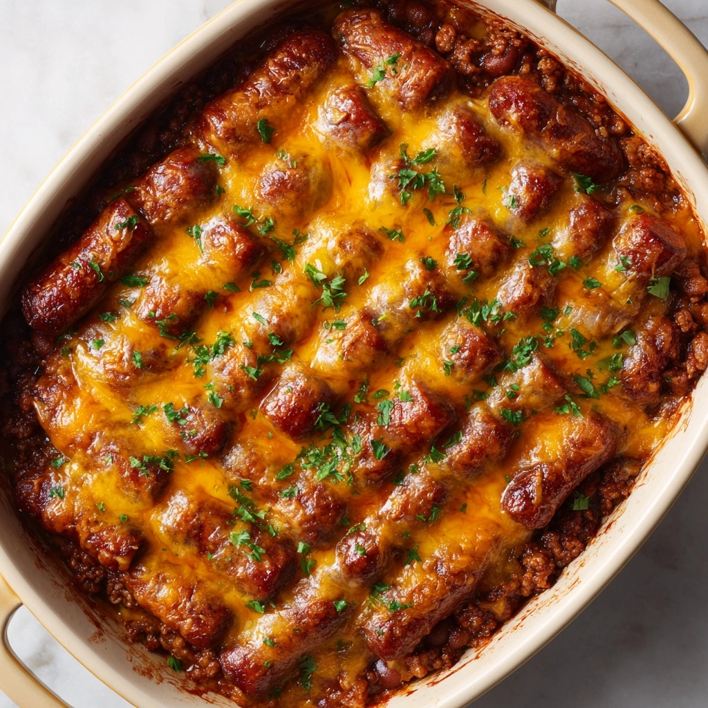 Chili Cheese Dog Casserole Recipe - Recipe Image
