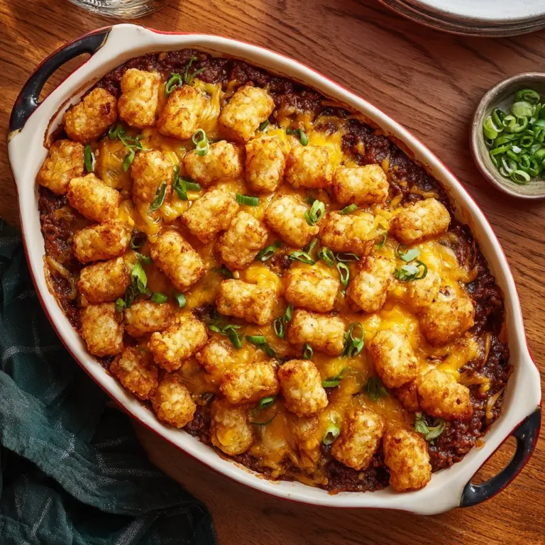 Crispy Tot Chili Casserole Recipe