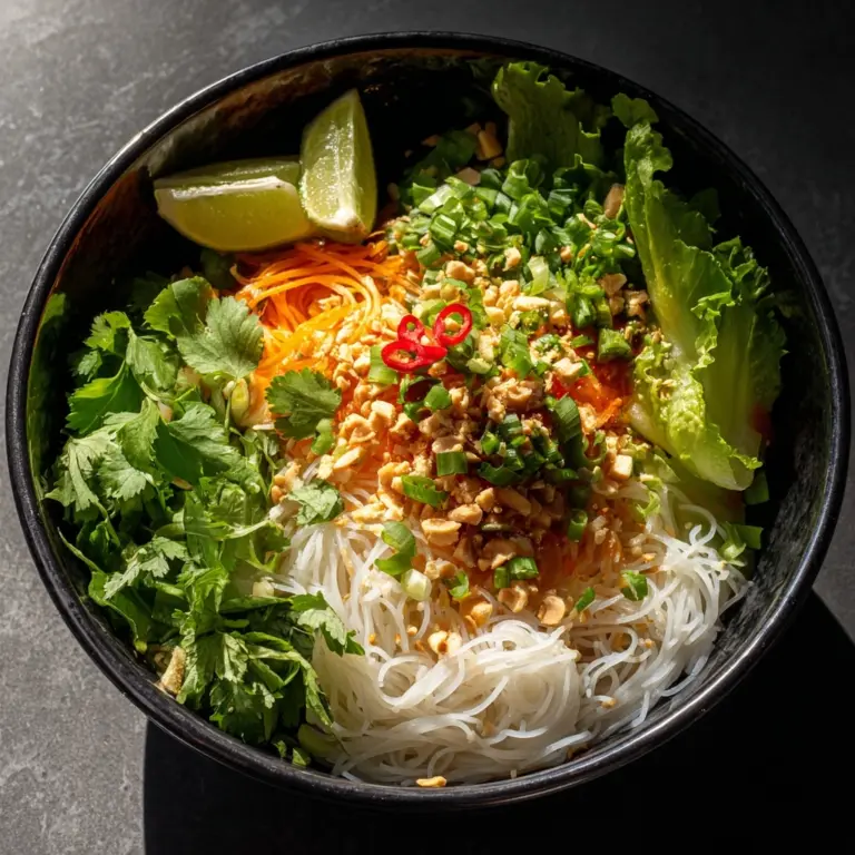 Vietnamese Noodle Salad with Tangy Dressing Recipe