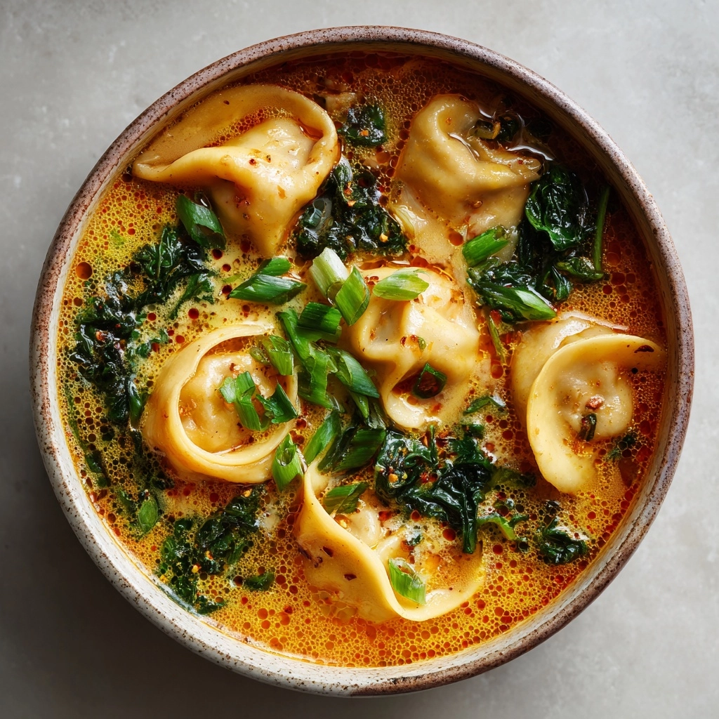 Thai Red Curry Dumpling Soup Recipe - Recipe Image
