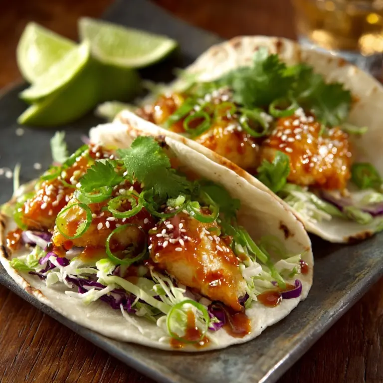 Crunchy Asian-Style Chicken Tacos Recipe