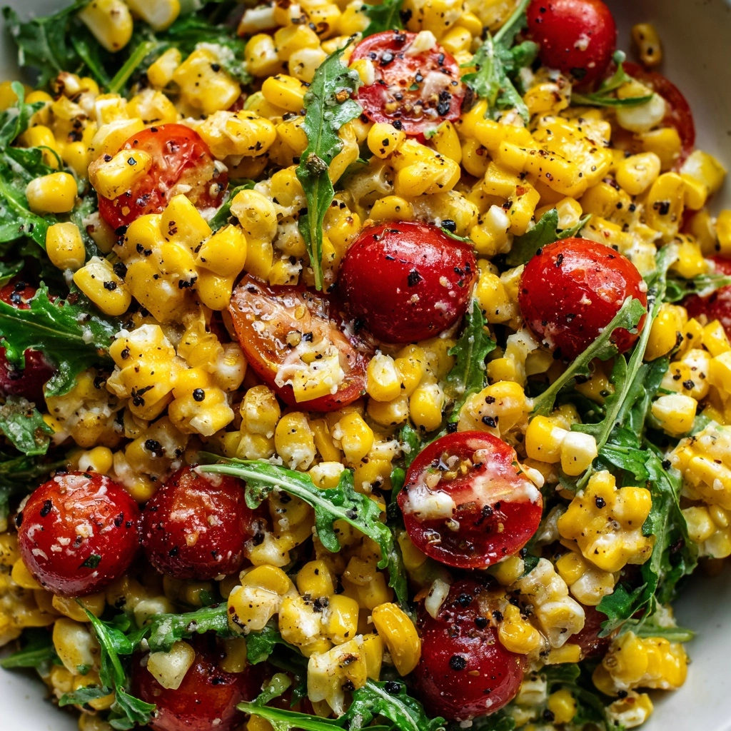 Summer Corn Salad with Cherry Tomatoes and Fresh Herbs Recipe - Recipe Image