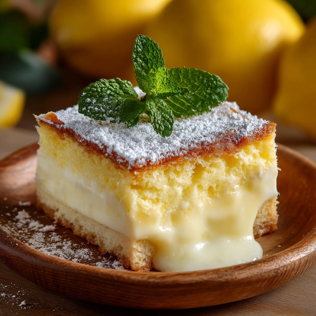 Lemon Custard Cake Recipe - Recipe Image