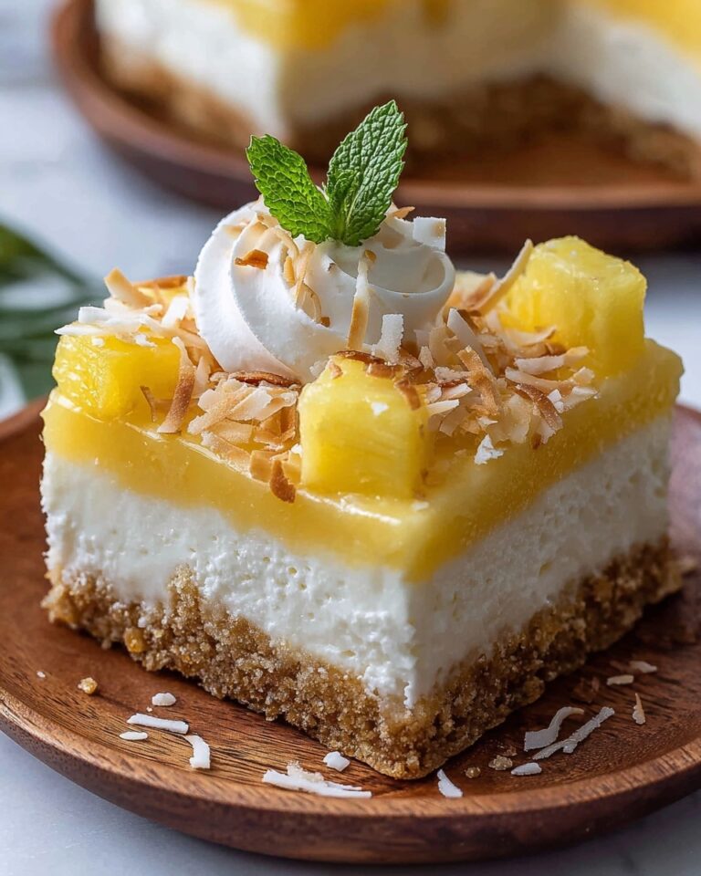 Coconut Pineapple Cheesecake Dessert: A Tropical Delight Recipe