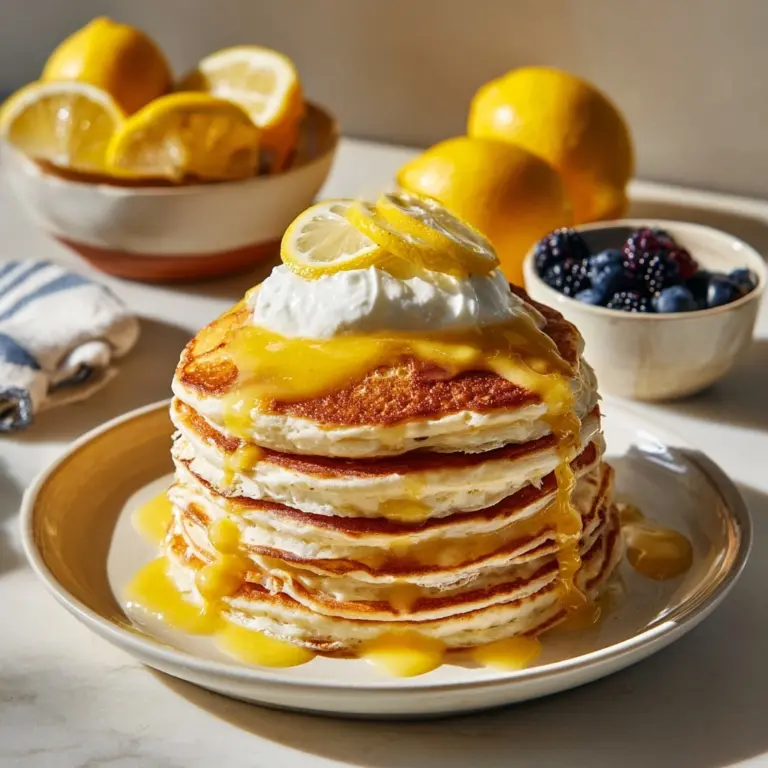 Lemon Ricotta Pancakes Recipe