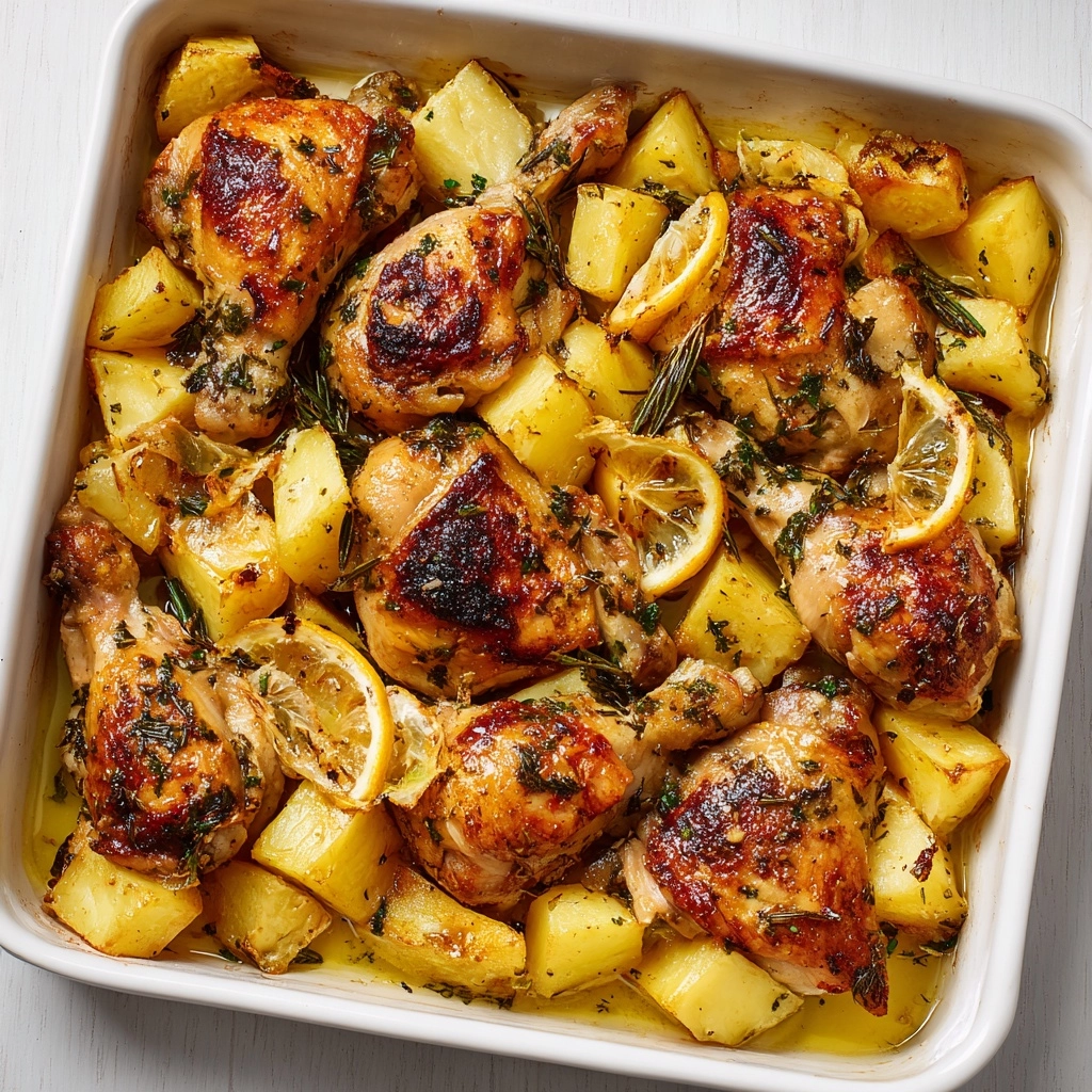 Lemon Greek Chicken and Potatoes Recipe - Recipe Image