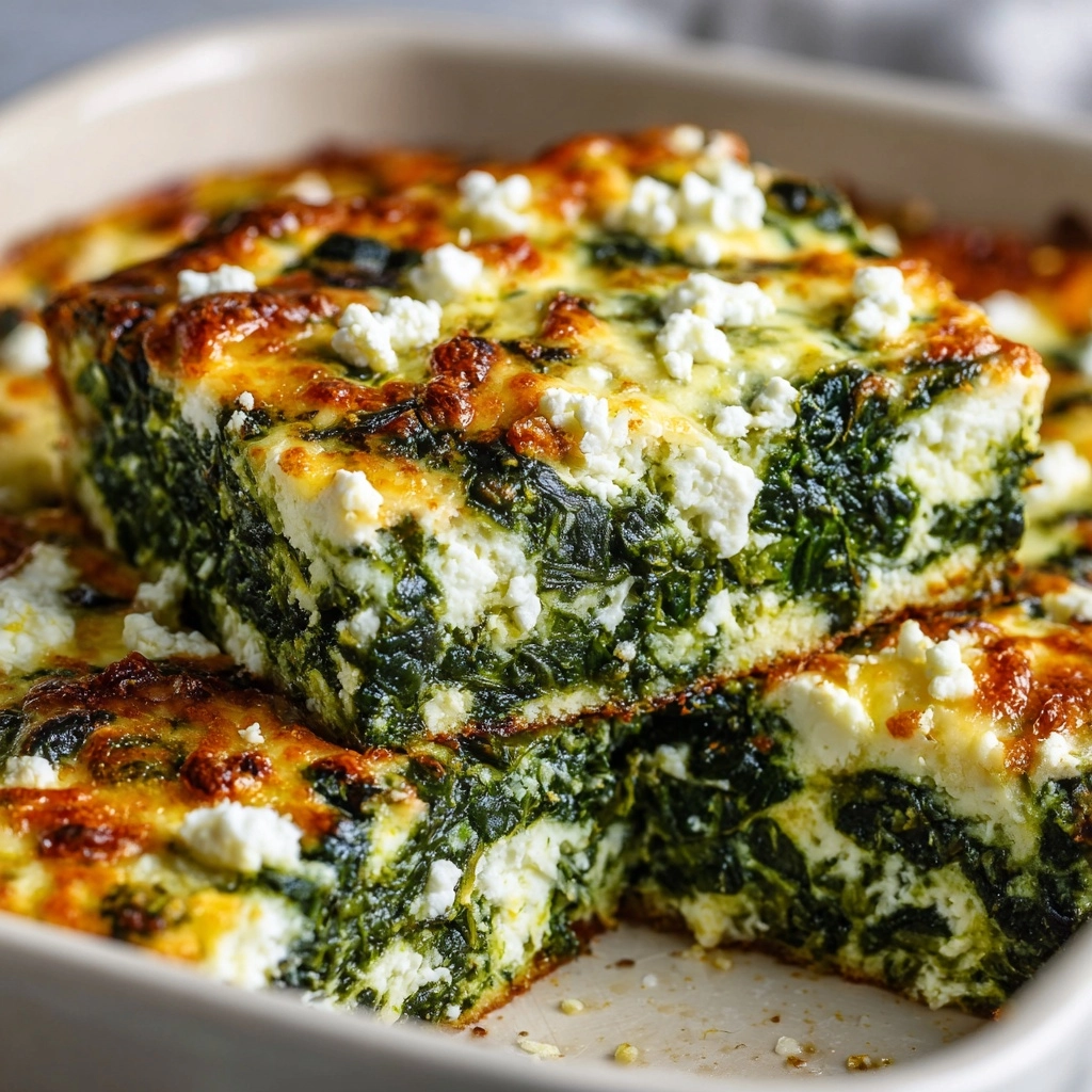 Spinach Casserole with Feta Cheese Recipe - Recipe Image