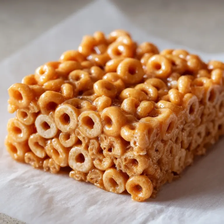 Peanut Butter Cheerio Bars Recipe