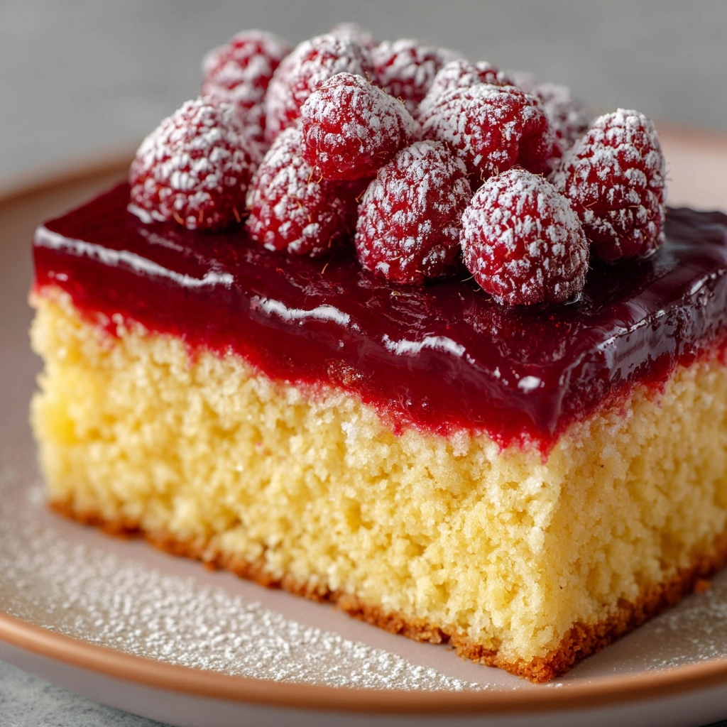 Grilled Sunny Lemon Pound Cake with Raspberries Recipe - Recipe Image