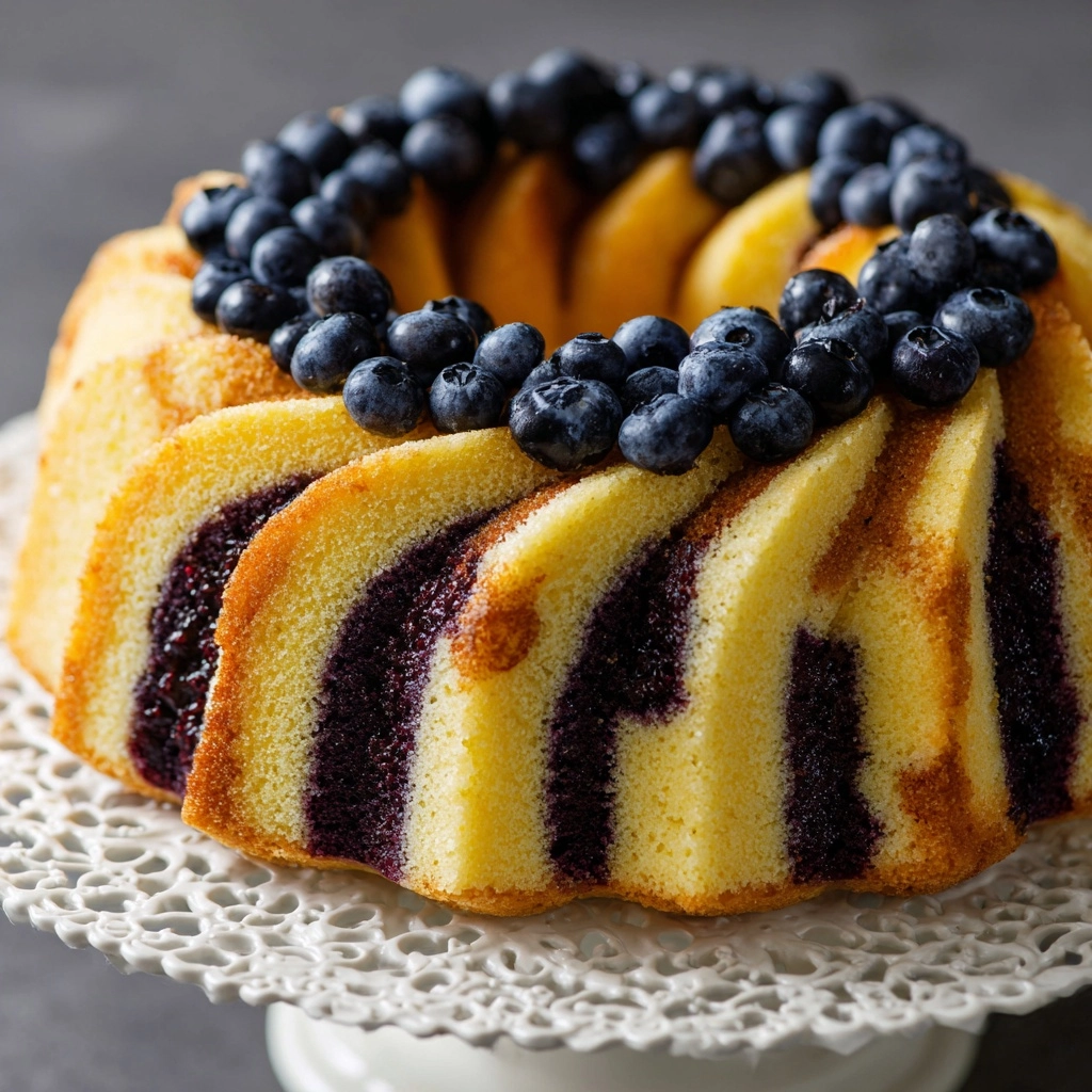 Buttermilk Blueberry Breakfast Cake Recipe - Recipe Image