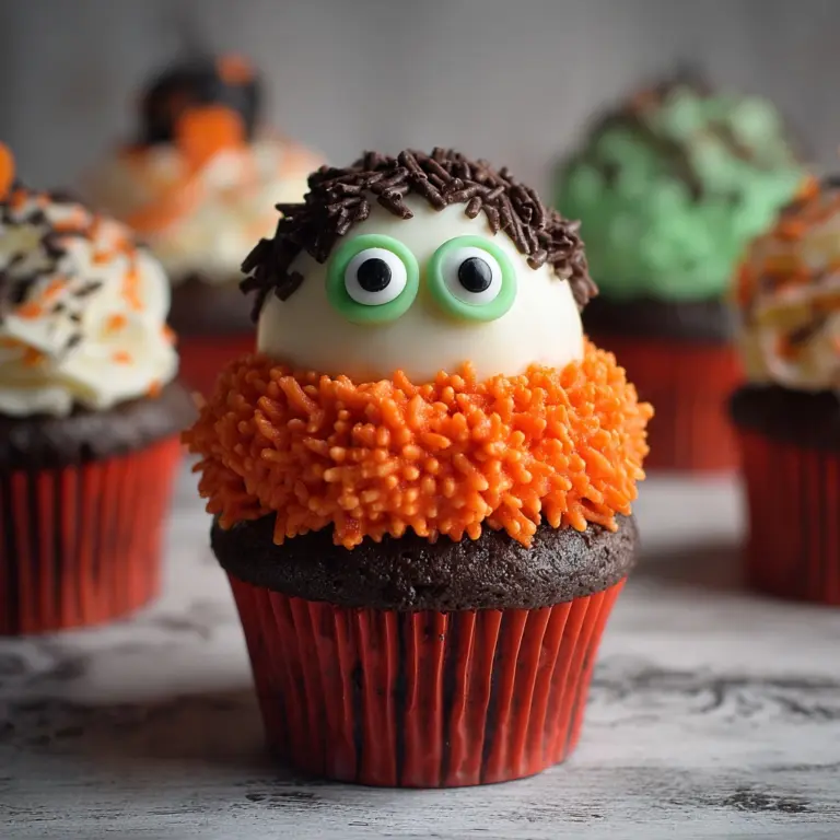 Stamped Halloween Cupcakes – A Spooky Treat with Four Fun Designs Recipe