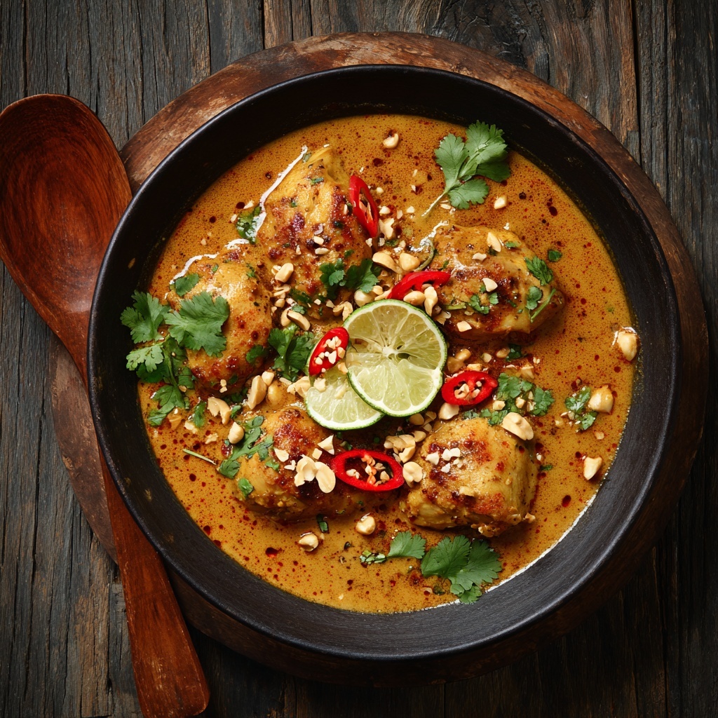 Spicy Thai Peanut Chicken Recipe - Recipe Image