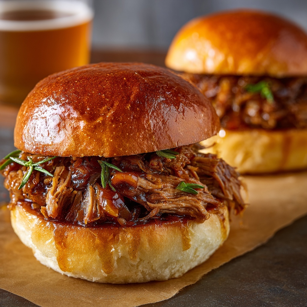 Slow Cooker French Dip Sandwiches Recipe - Recipe Image