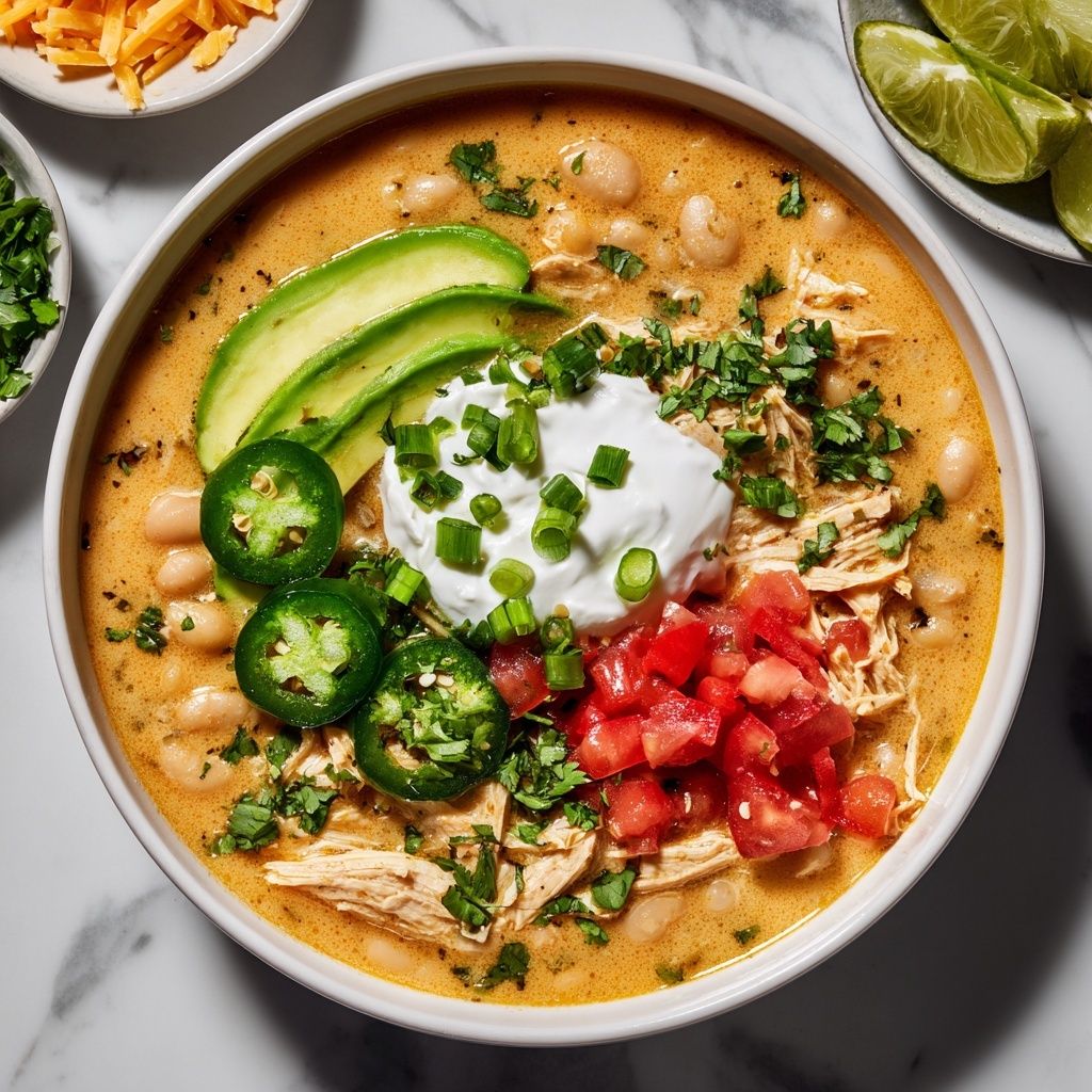 Creamy Cajun White Chicken Chili Recipe - Recipe Image