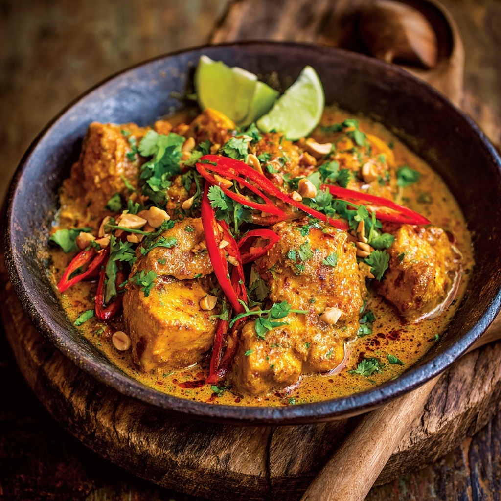 Spicy Thai Peanut Chicken Recipe - Recipe Image