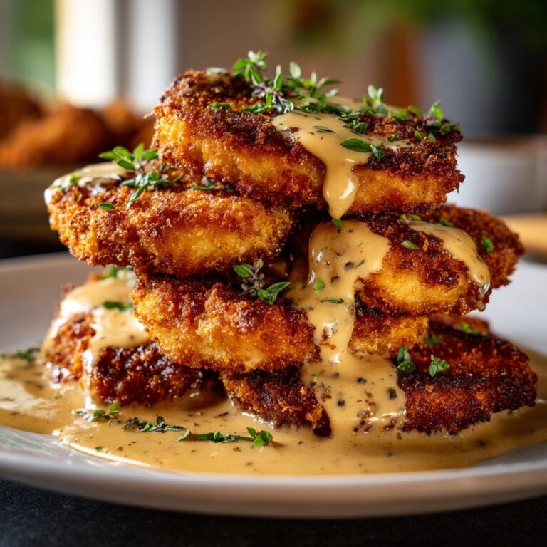 Crispy Parmesan Chicken with Dreamy Garlic Sauce Recipe