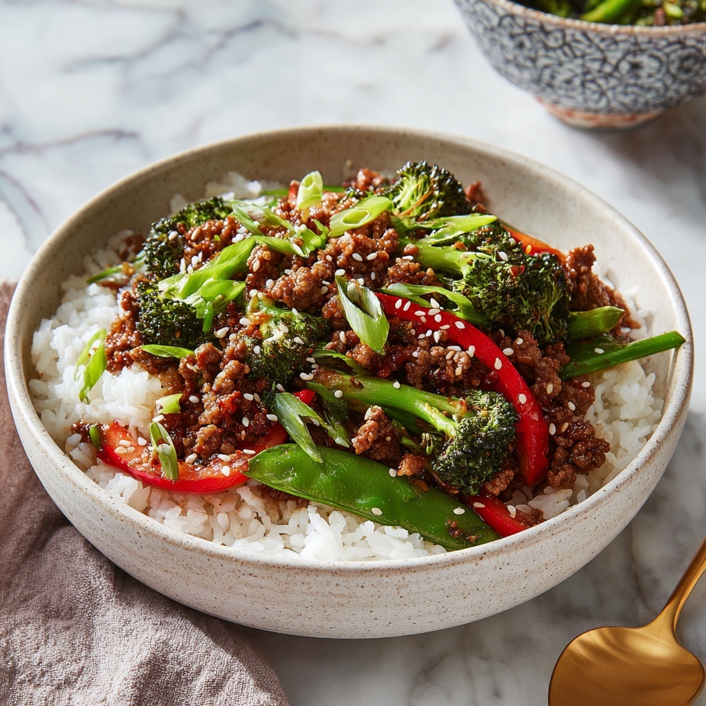 Teriyaki Beef Bowls Recipe - Recipe Image