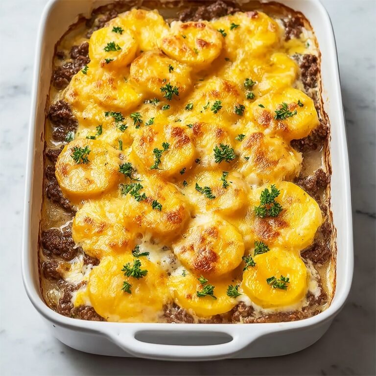 Chicken Hamburger Potato Casserole Recipe