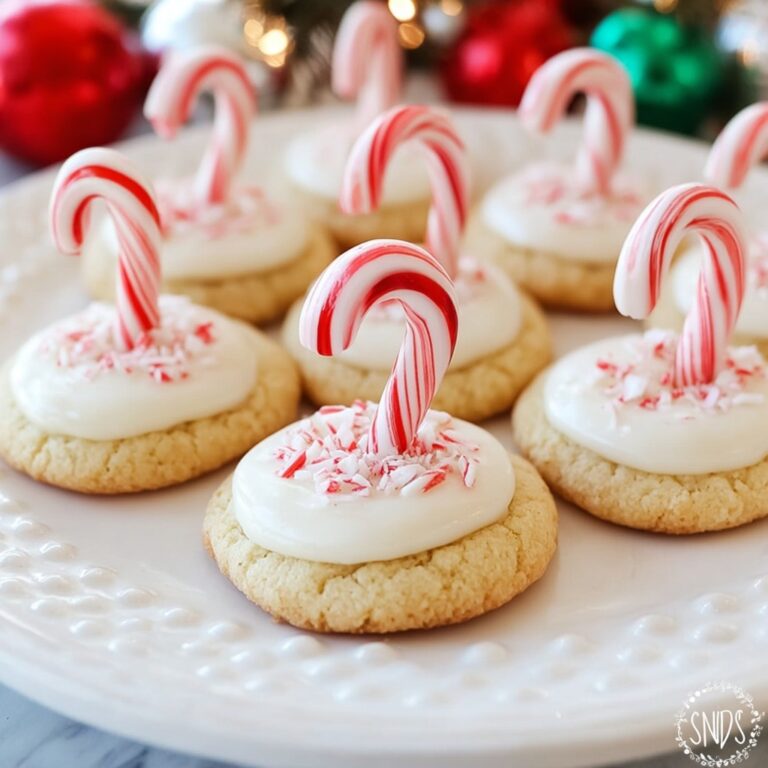 Indulgent Christmas Candy Cane Kiss Cookies Recipe