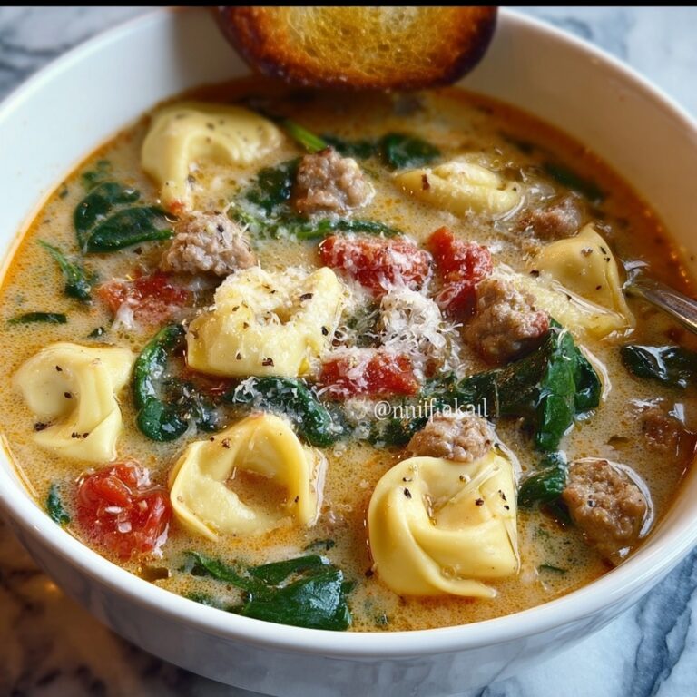 Sausage Tortellini Soup with Spinach & Fennel Recipe