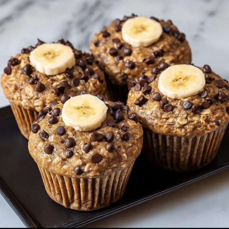 Healthy Chocolate Chip Banana Muffins Recipe