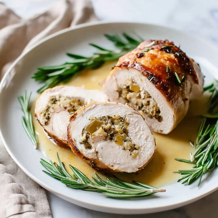 Turkey Roulade with Cranberry Stuffing Recipe