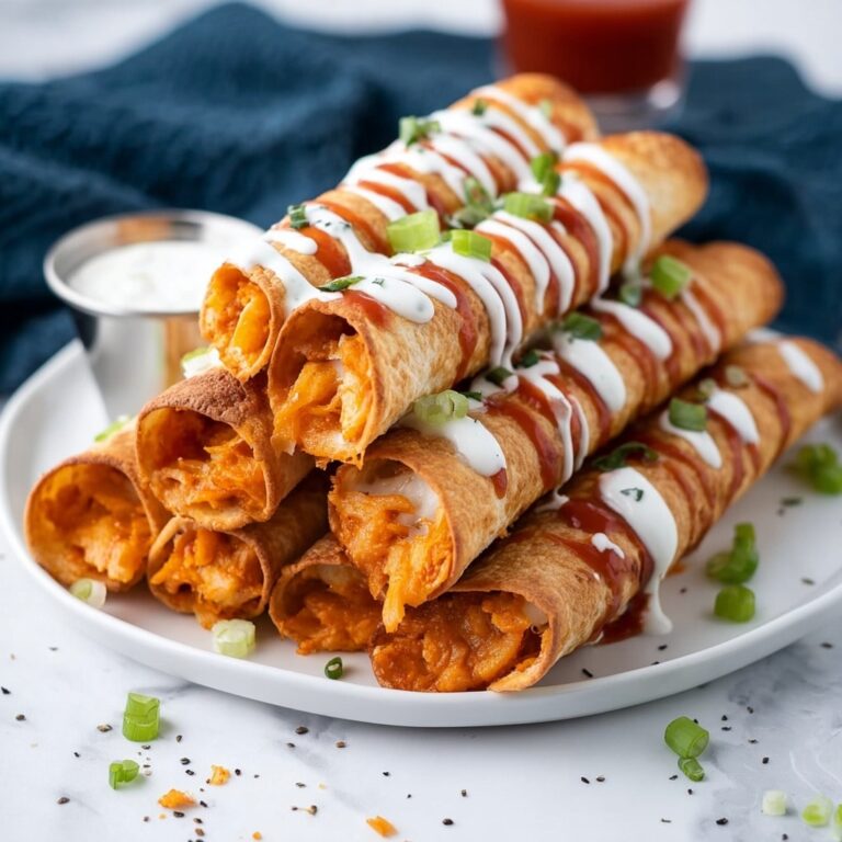 Baked Buffalo Chicken Taquitos Recipe