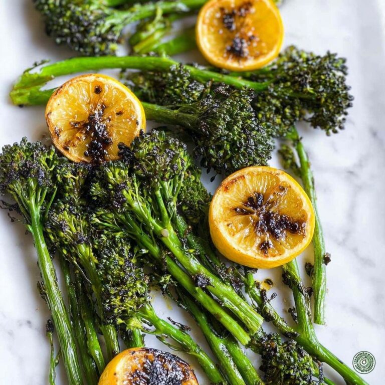 Grilled Broccolini with Lemon and Black Pepper Recipe