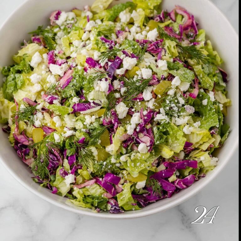Dill Pickle Salad with Feta and Fresh Dill Dressing Recipe