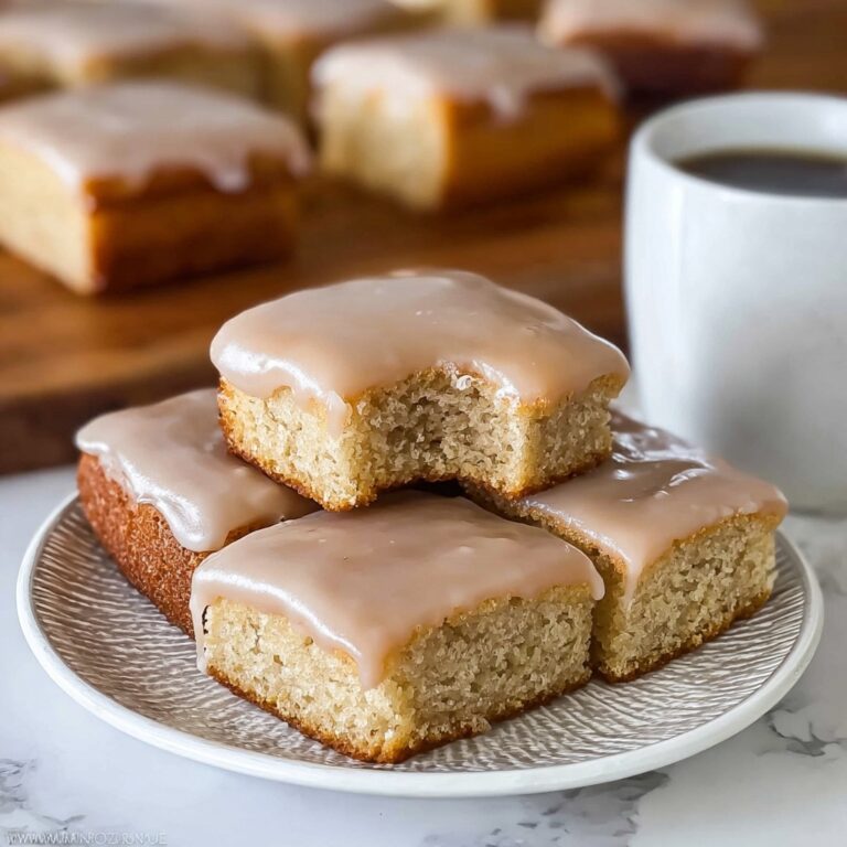 Soft Baked Maple Donut Bars Recipe